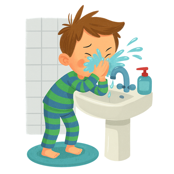 wash my face